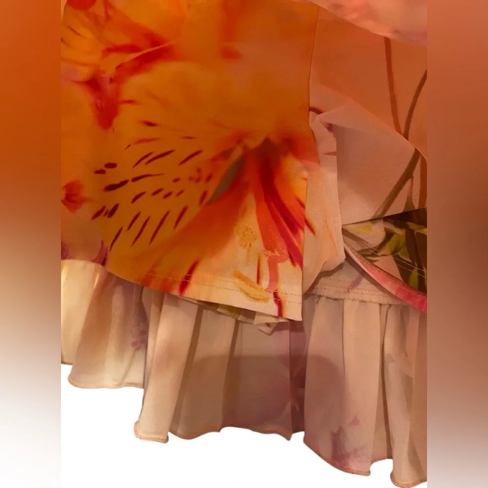 NWT urban outfitters skirt YELLOW/PINK Size:XS - Picture 3 of 5